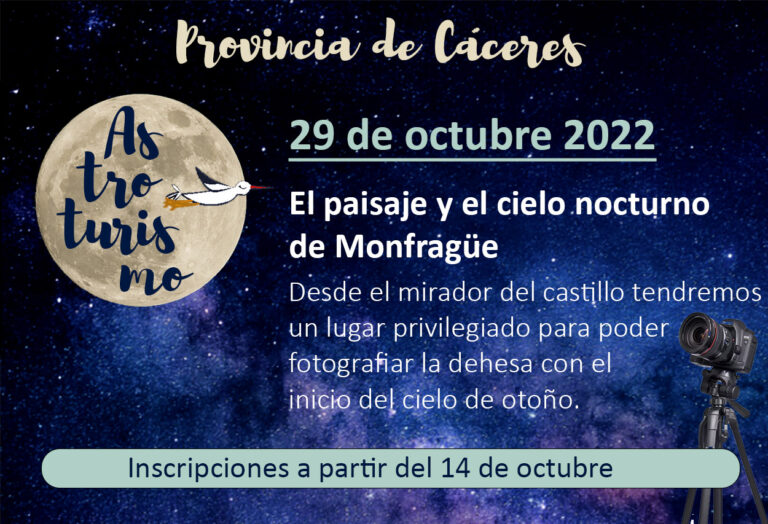 Astrofotografía: El paisaje y el cielo nocturno de Monfragüe